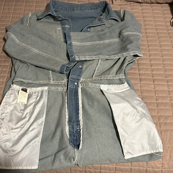 SHEIN Button front denim jumpsuit - Picture 15 of 16